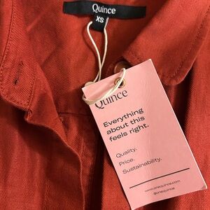 NWT (regular not a junior size) Quince Terracotta jump suit